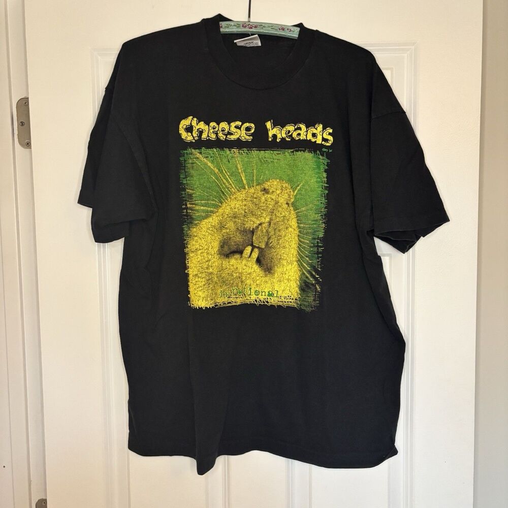 Vintage Tshirt Mouse Cheese Heads Cotton Xl 80s Screen Stars